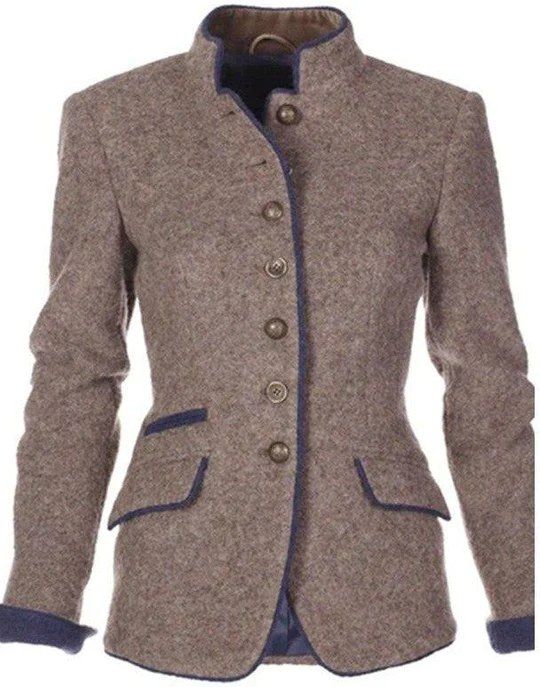 EP | Veste de costume sur mesure élégante à col montant