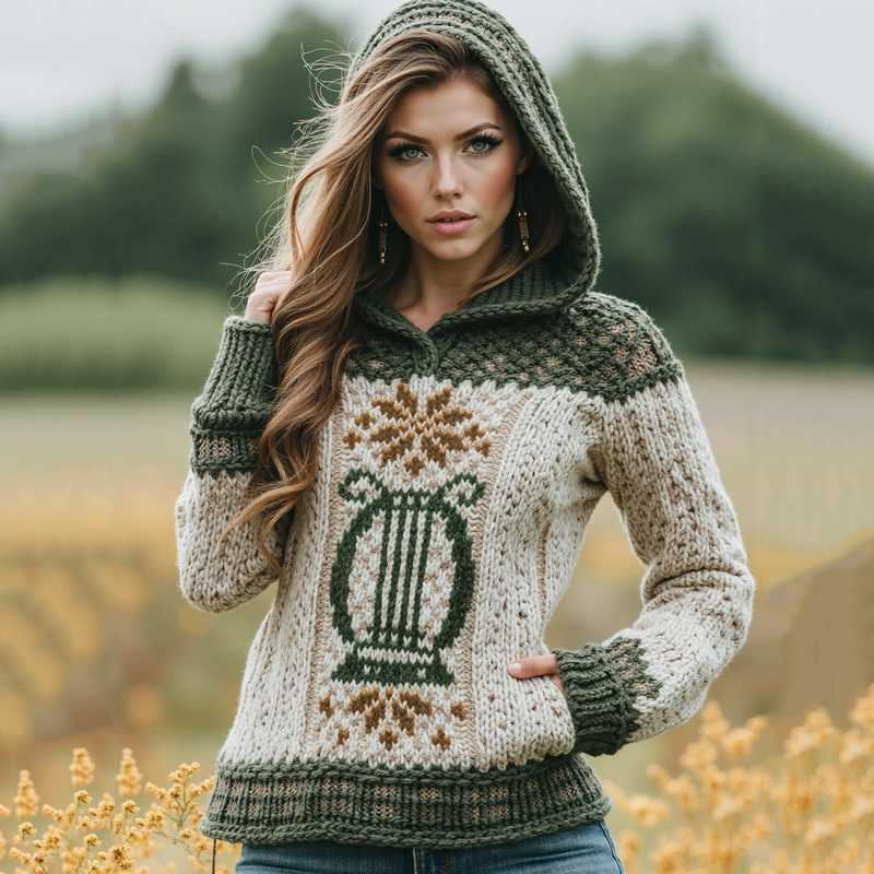 Pull au design réfléchi