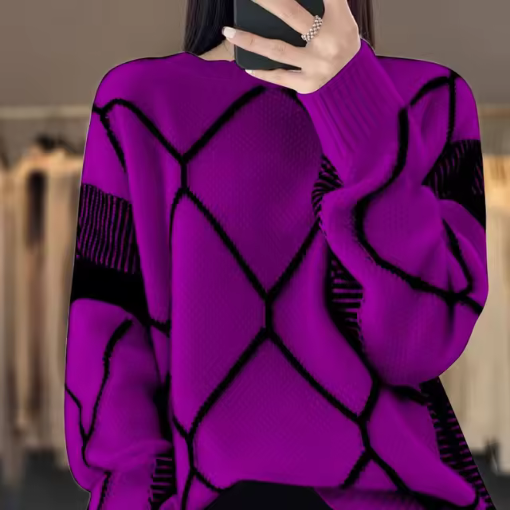 Pull au design réfléchi