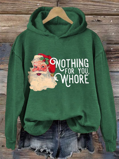Comstylish Women's Christmas Printed Casual Hooded Sweatshirt