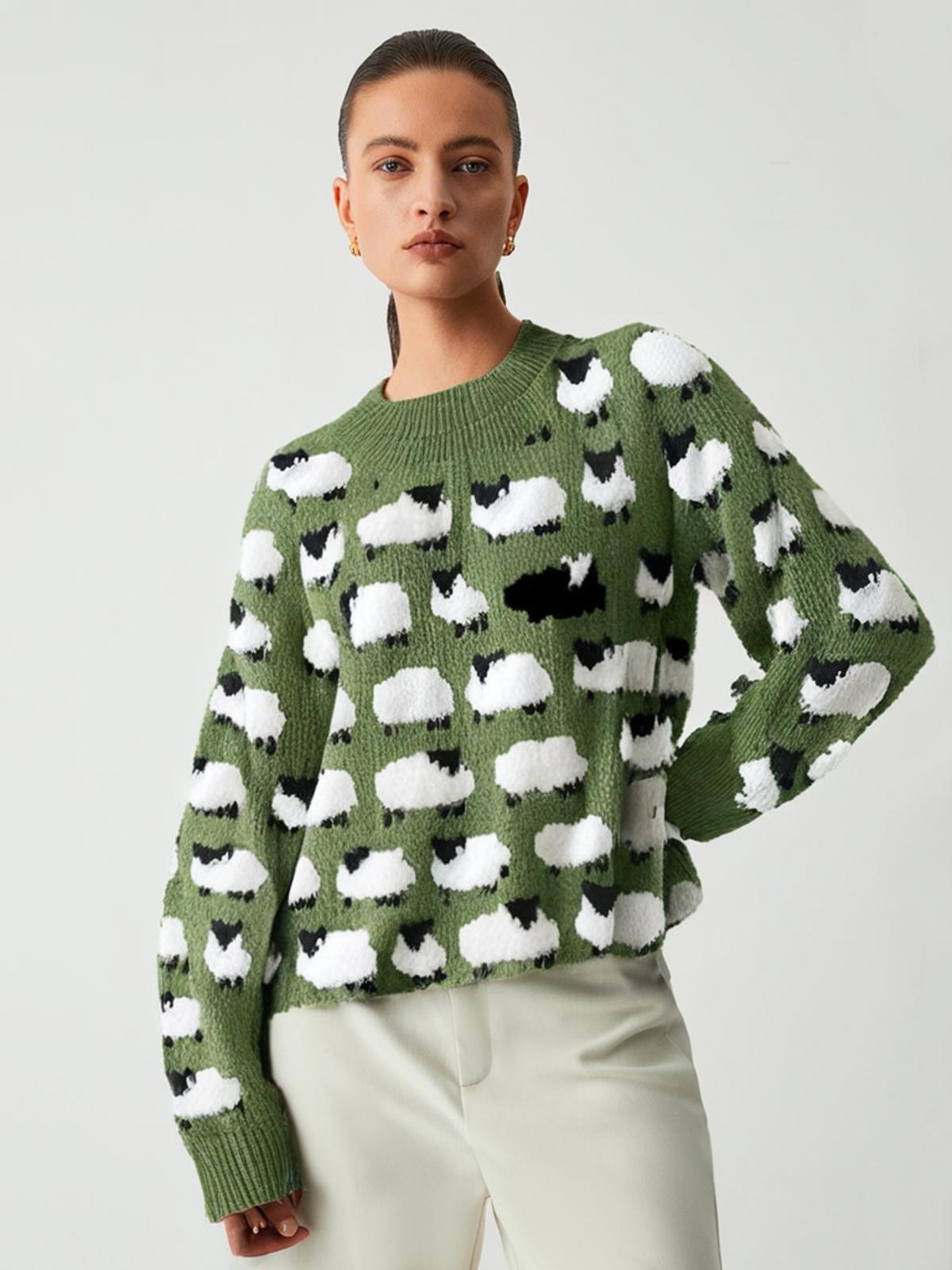 Pull au design réfléchi