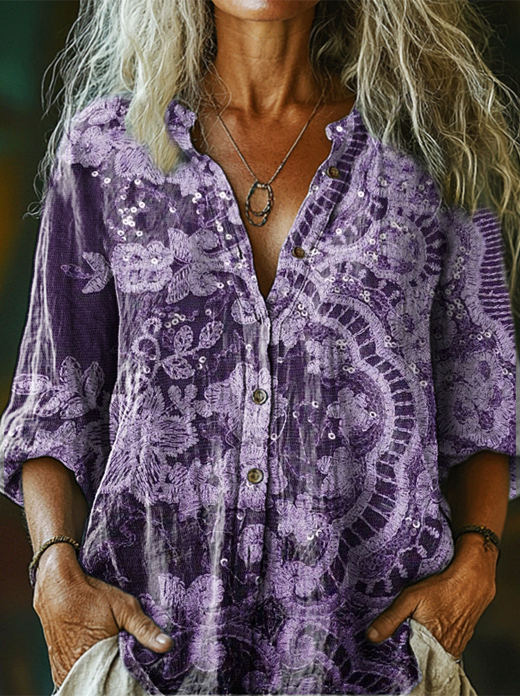 Chemise au design réfléchi