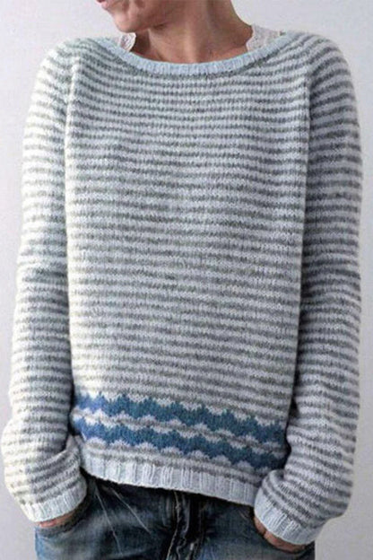 Pull en coton à motifs vintage