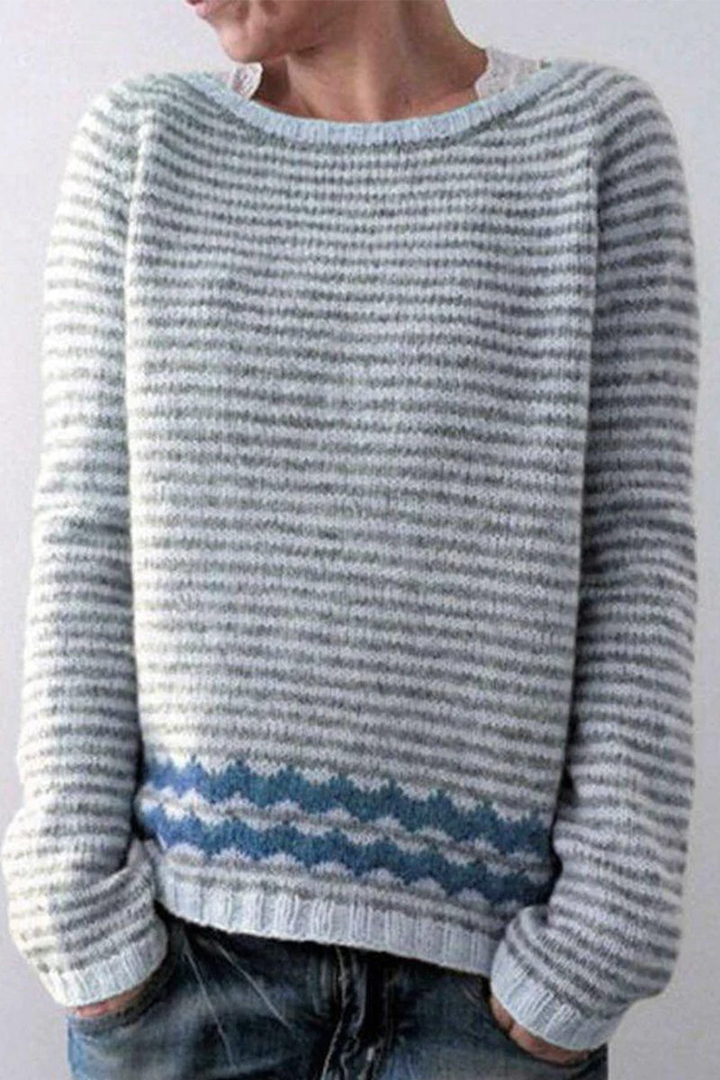 Pull en coton à motifs vintage