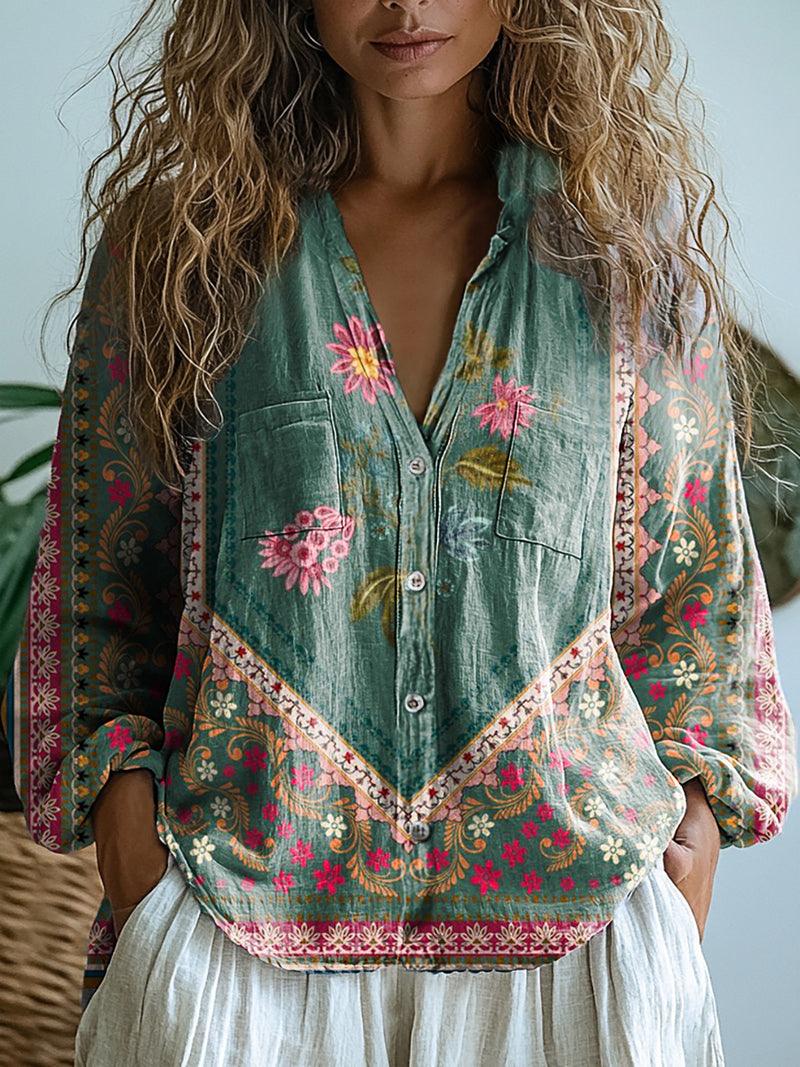 Chemise au style vintage intemporel
