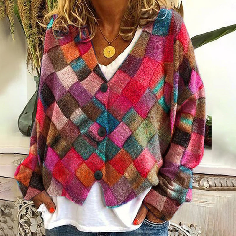 Cardigan au design réfléchi