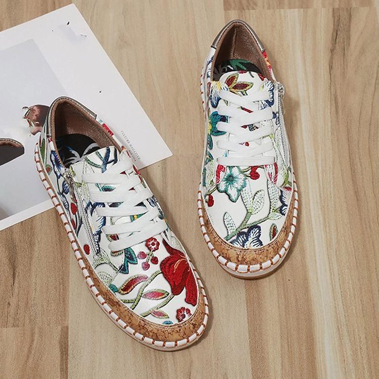 EP | Chaussures de sport simples avec fleurs