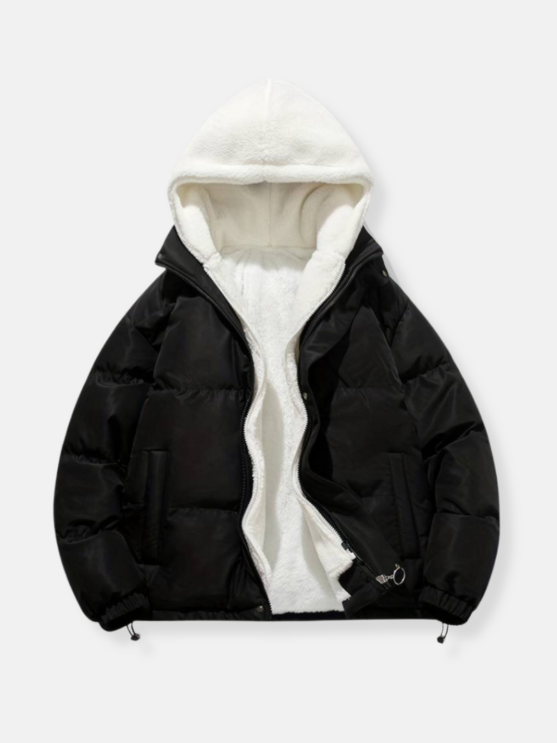 EP | manteau d'hiver en fourrure avec fermeture éclair