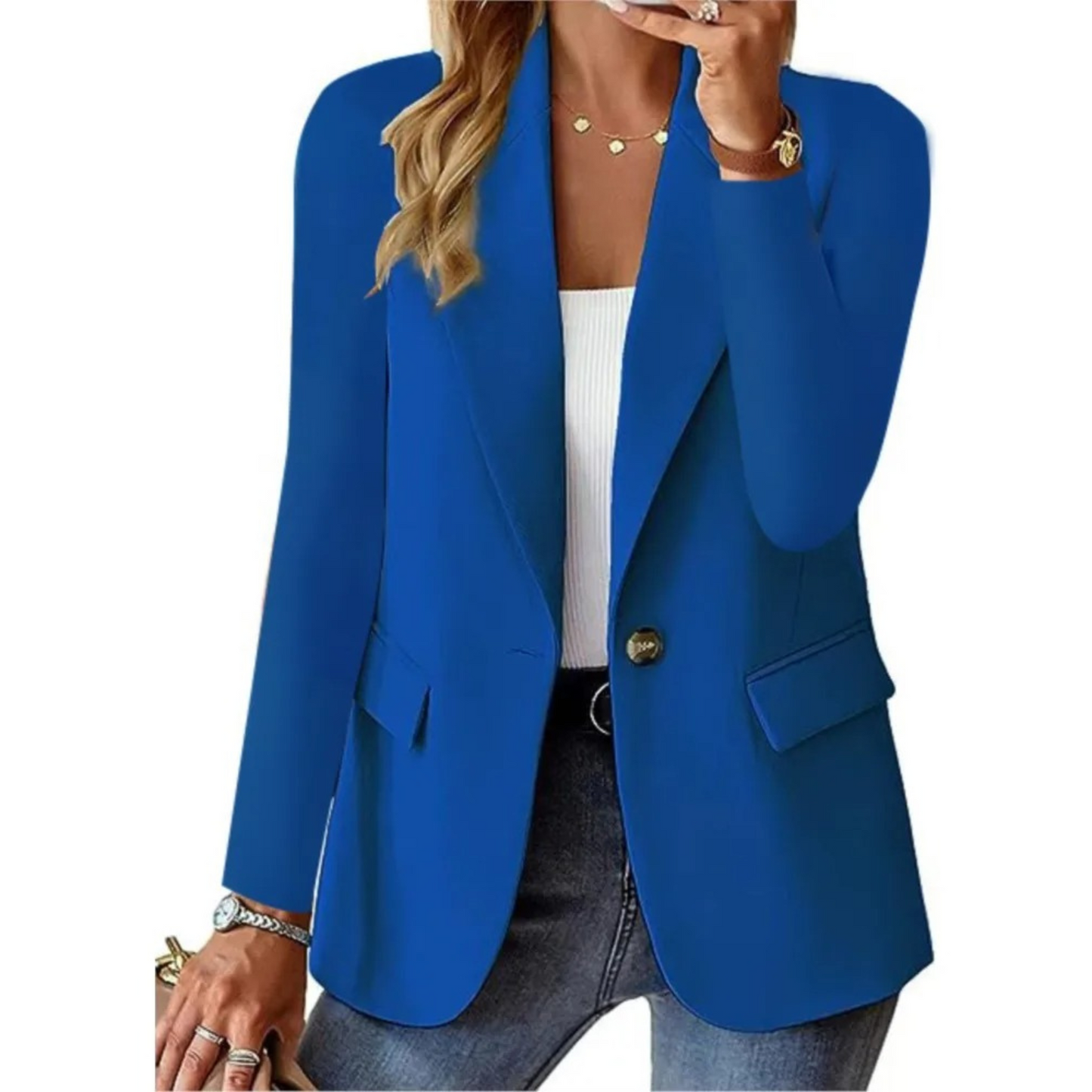 EP | Blazer de loisirs à manches longues pour femmes