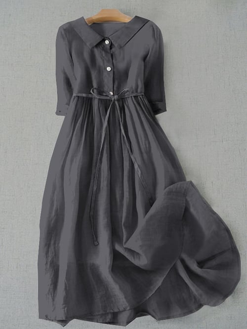SL | Robe en coton d'une simplicité littéraire