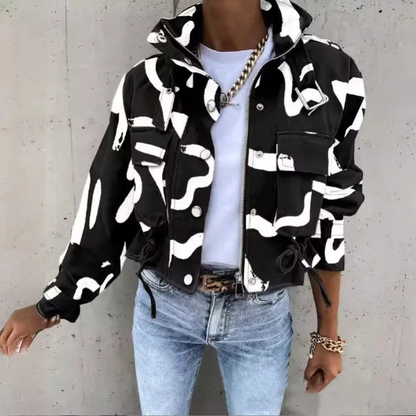 EP | Veste moderne à cordon de serrage pour femmes