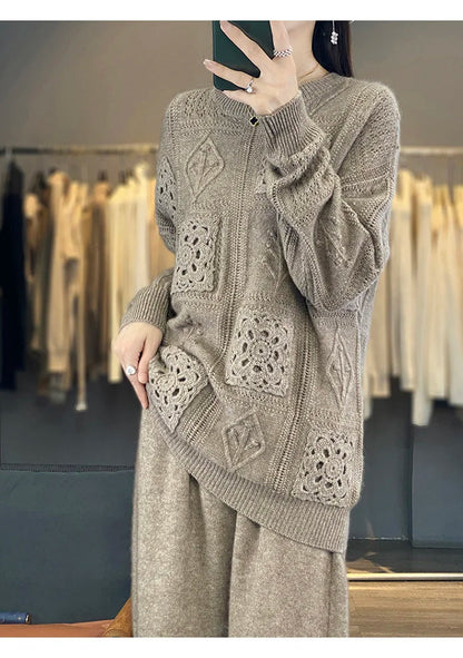 Pull au design réfléchi