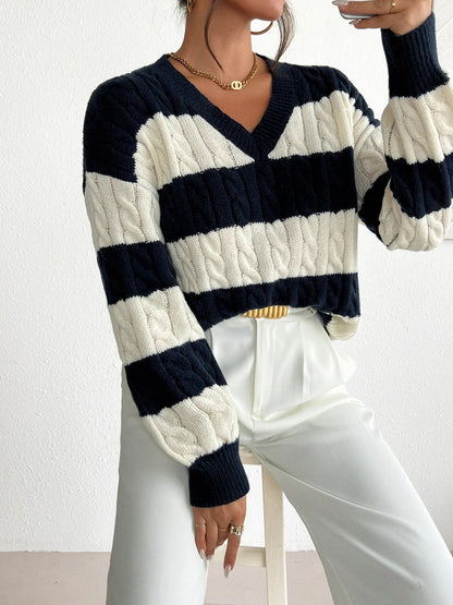 EP | Pull-over en tricot rayé
