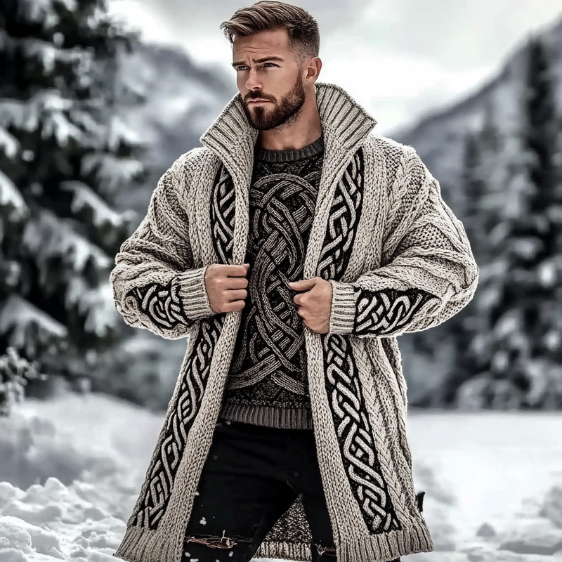 Cardigan au design réfléchi