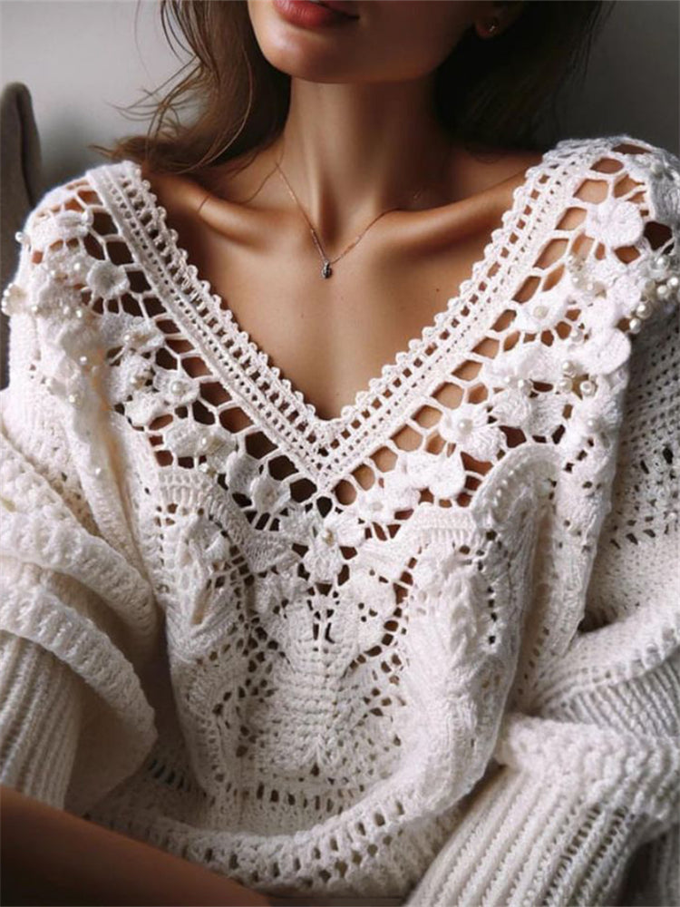 Pull au design réfléchi