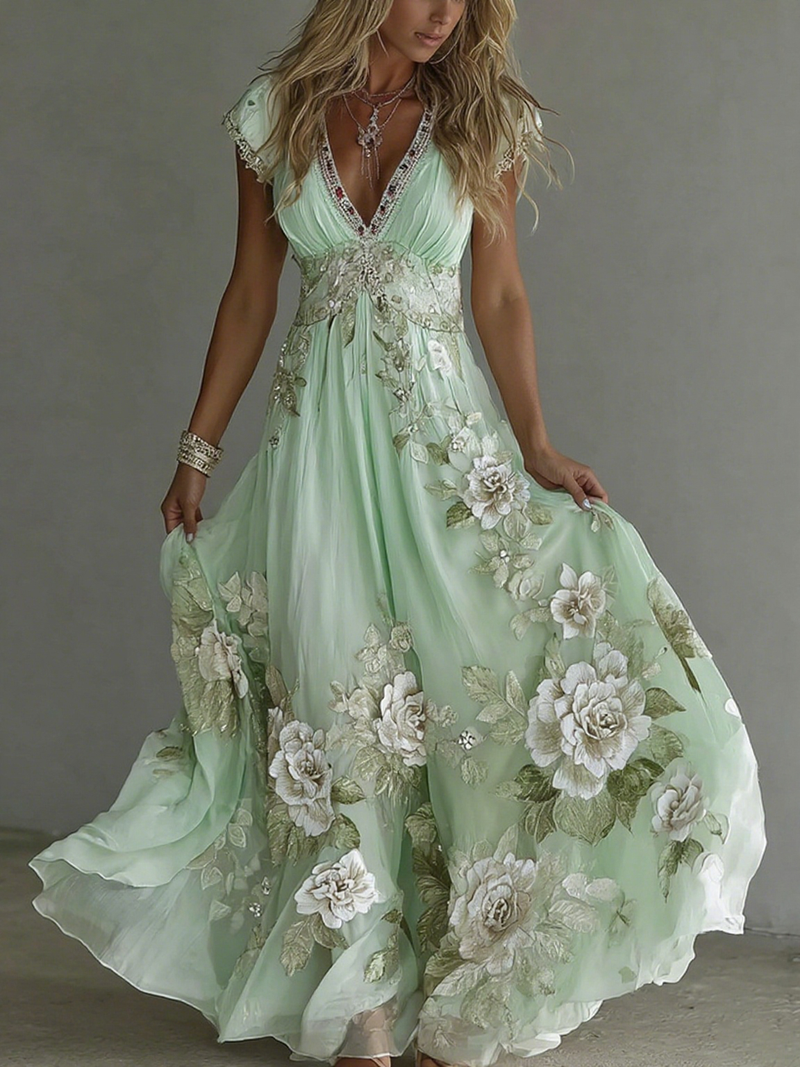 Robe au style vintage intemporel