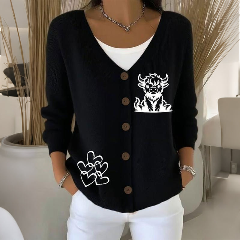 Cardigan au design réfléchi
