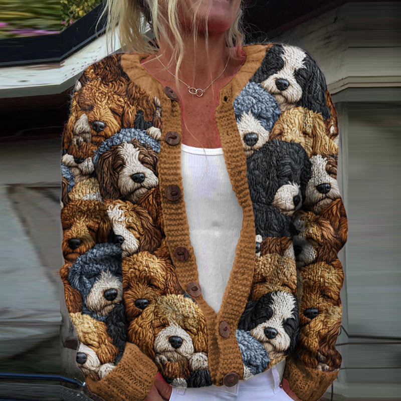 Cardigan au design réfléchi