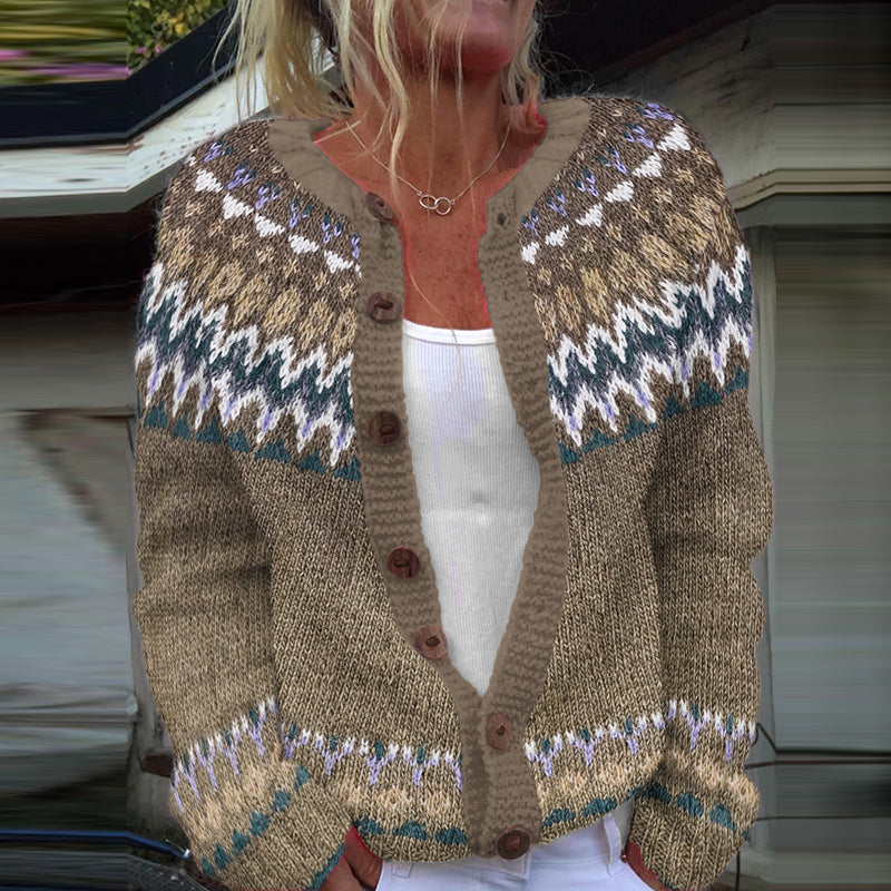 Cardigan au style vintage intemporel