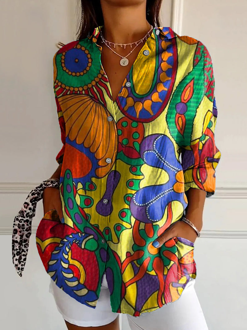 Chemise au style vintage intemporel