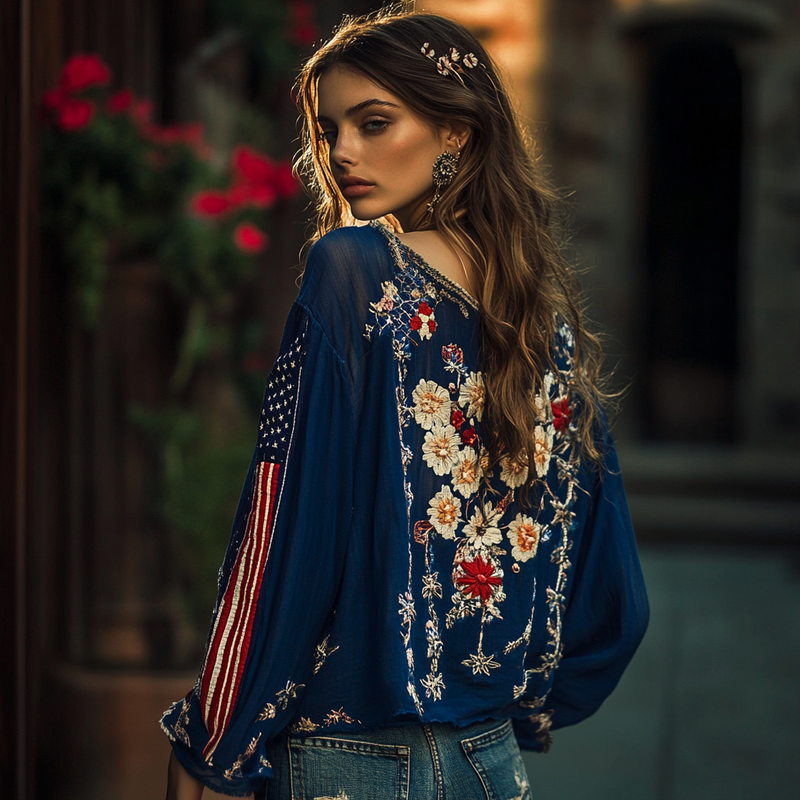 Chemise au style vintage intemporel