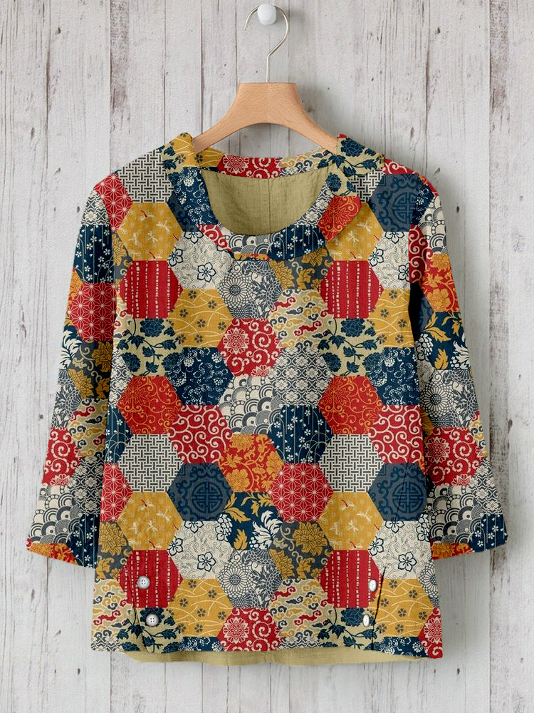 Chemise au style vintage intemporel