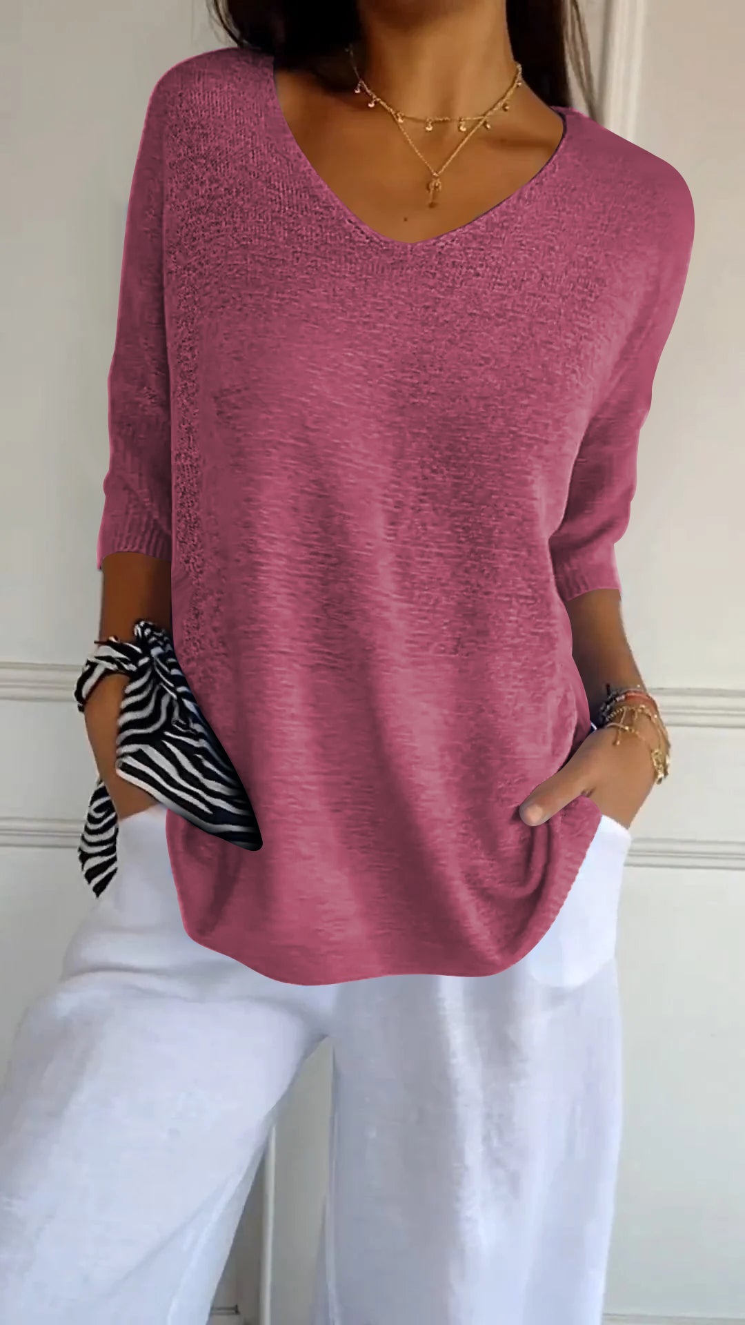 Pull au design réfléchi