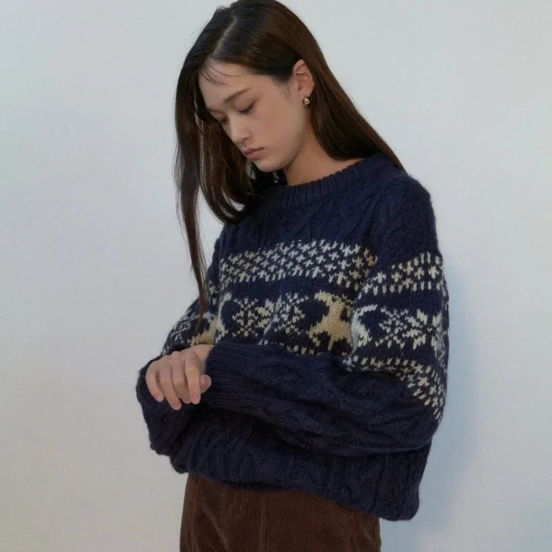 Pull au design réfléchi