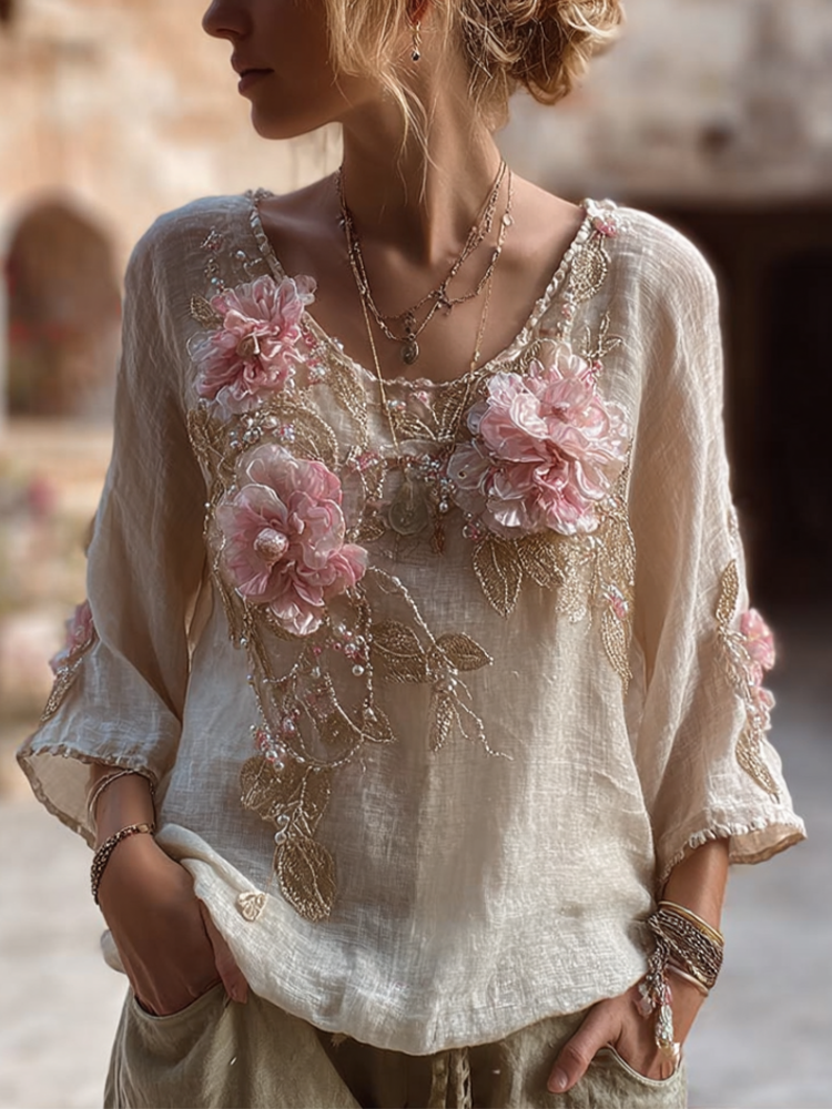 Haut au style vintage intemporel