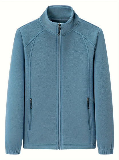 EP | Veste d'extérieur en peluche pour femmes avec col montant et manches longues