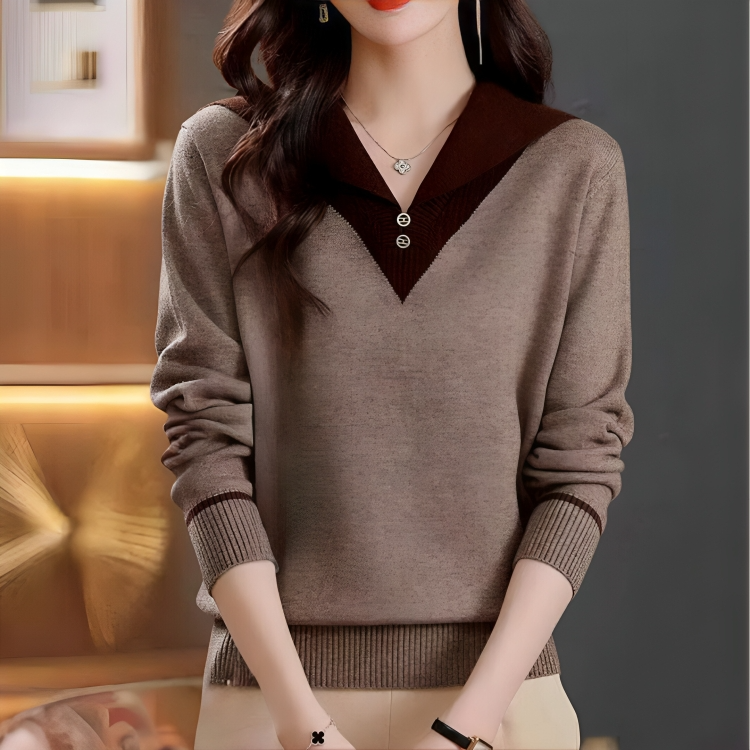 Pull au design réfléchi