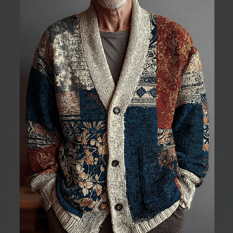 Cardigan au design réfléchi