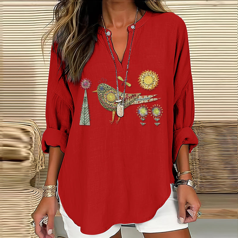 Chemise au style vintage intemporel