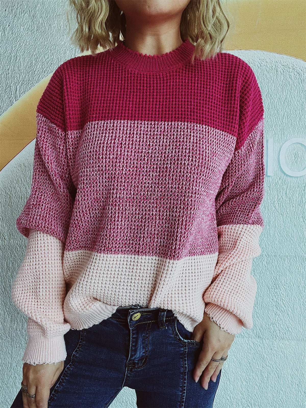 Pull au design réfléchi