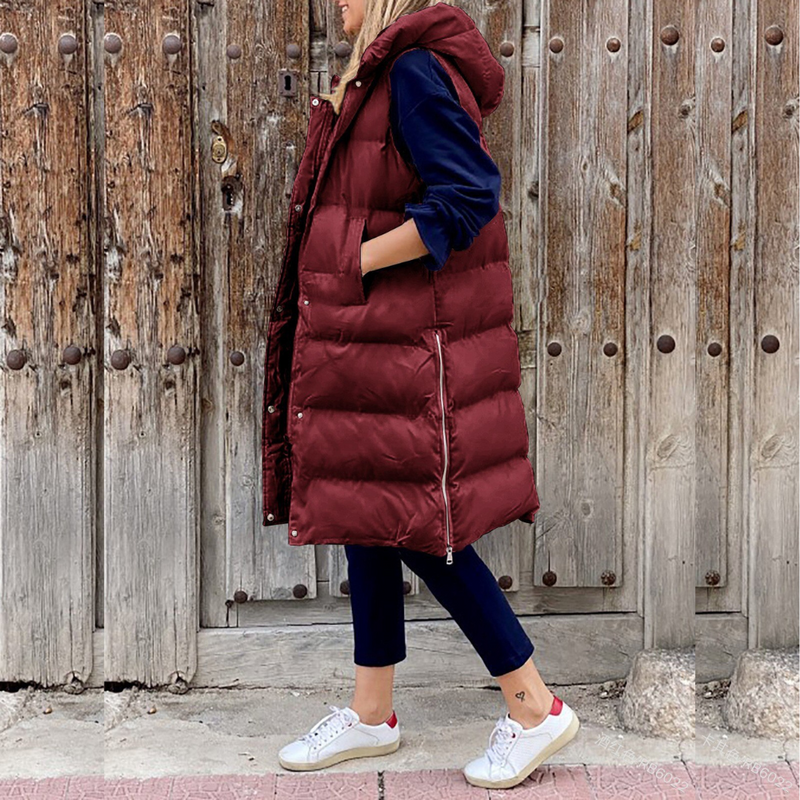 EP | Veste longue à capuche tendance