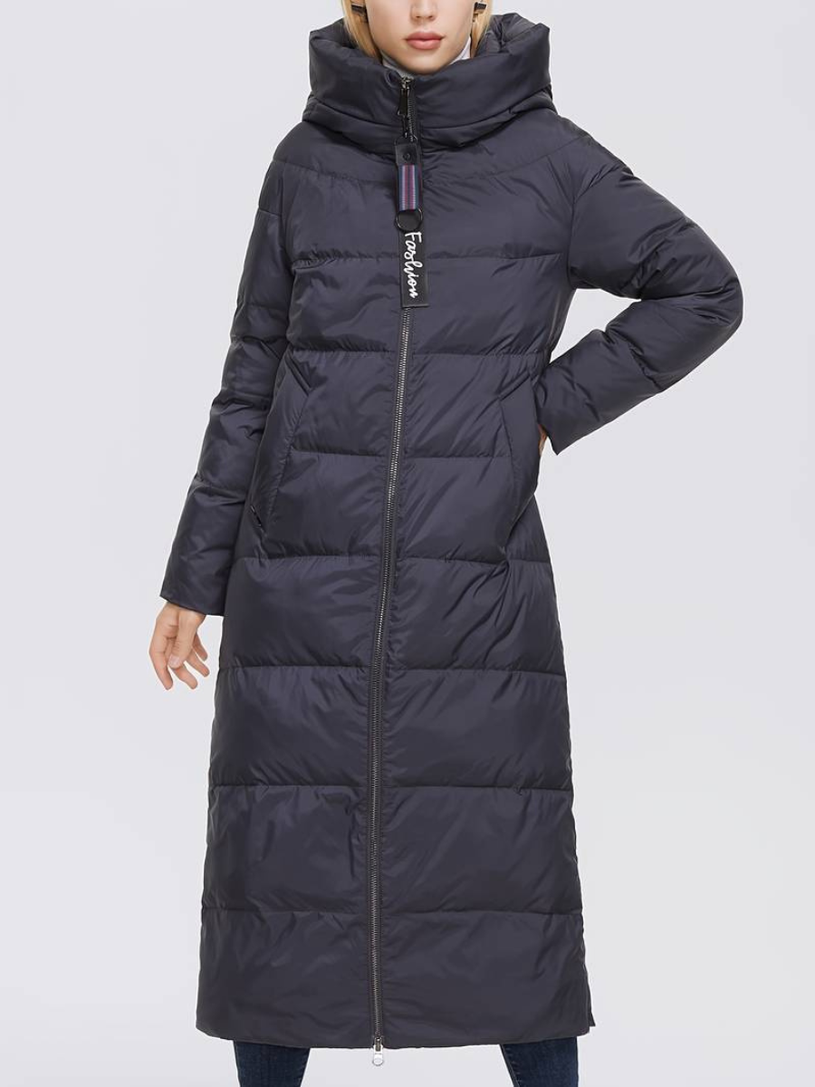 EP | Manteau long pour femme avec fermeture éclair