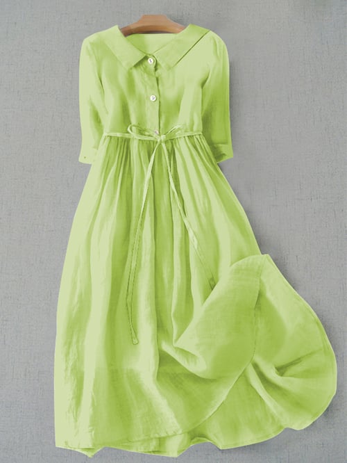 SL | Robe en coton d'une simplicité littéraire