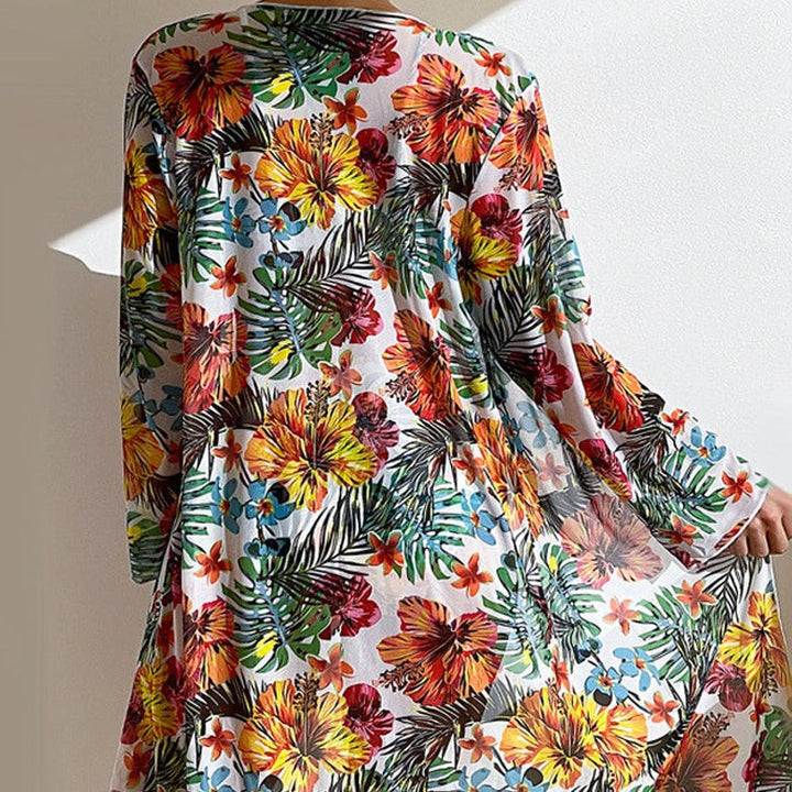 SL | bikini 3 pièces fleuri avec cover-up