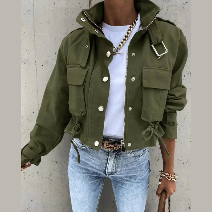 EP | Veste moderne à cordon de serrage pour femmes