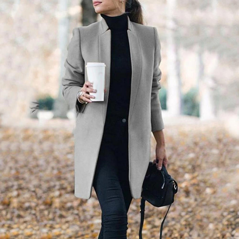 EP | Elégant manteau court de loisirs et d'affaires pour femmes