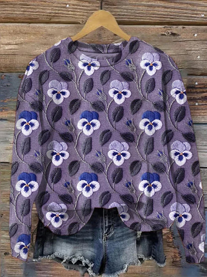 EP | Sweat-shirt avec impression graphique de fleurs