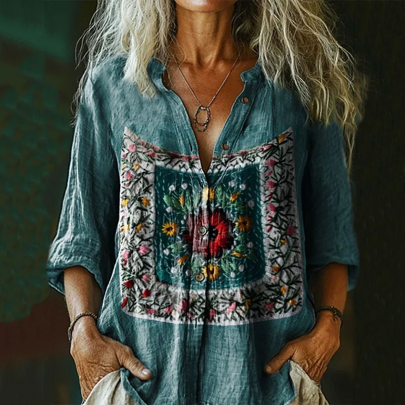 Chemise au style vintage intemporel
