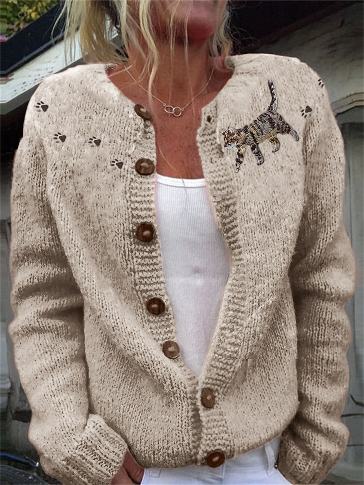 Cardigan au design réfléchi