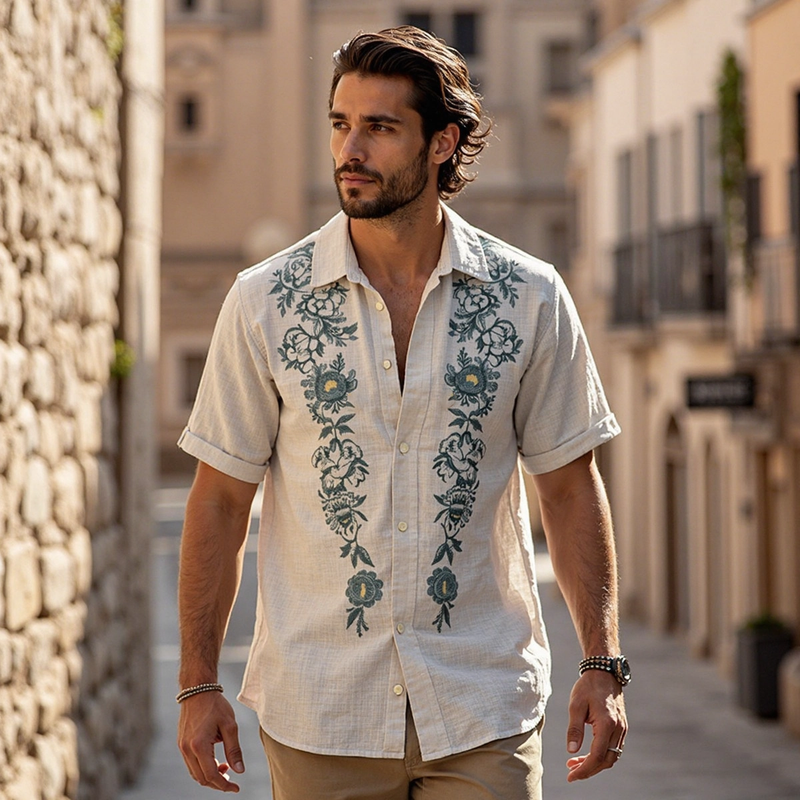 Chemise au style vintage intemporel