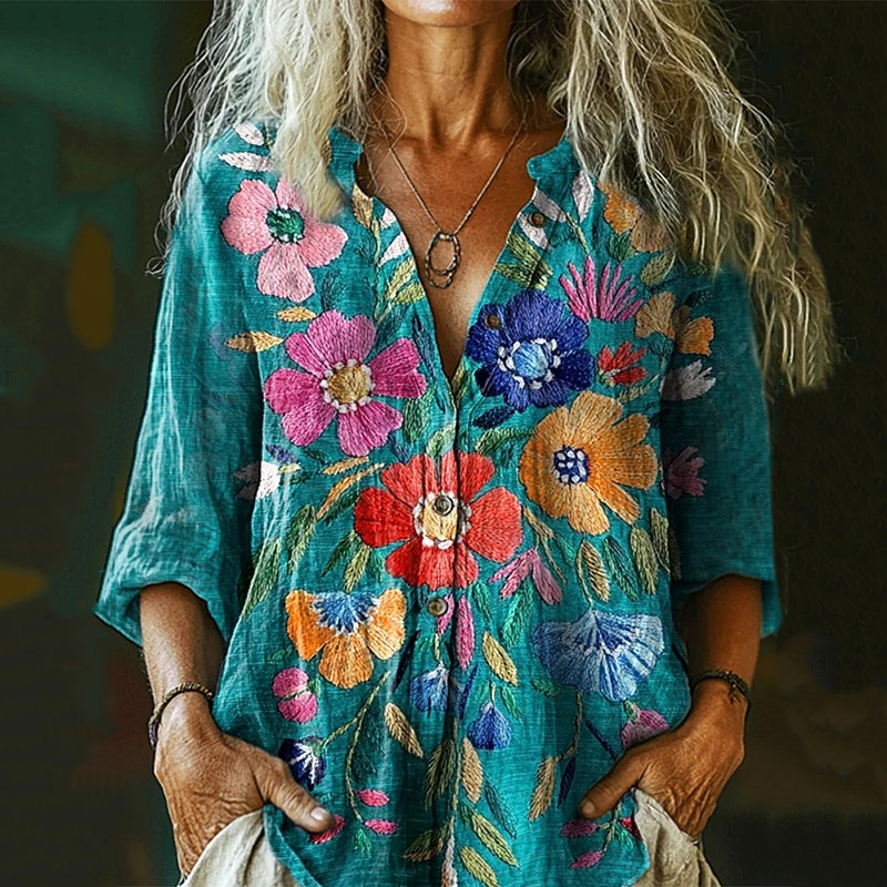 Chemise au style vintage intemporel