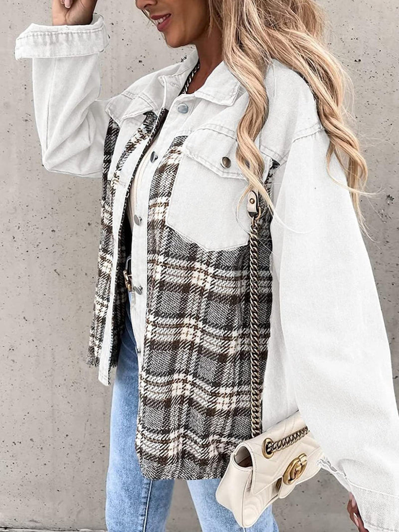 EP | Veste en flanelle vintage pour femmes