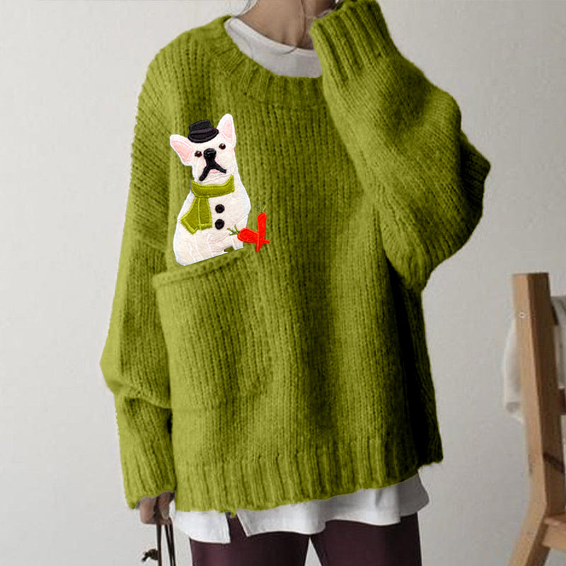 Pull au design réfléchi