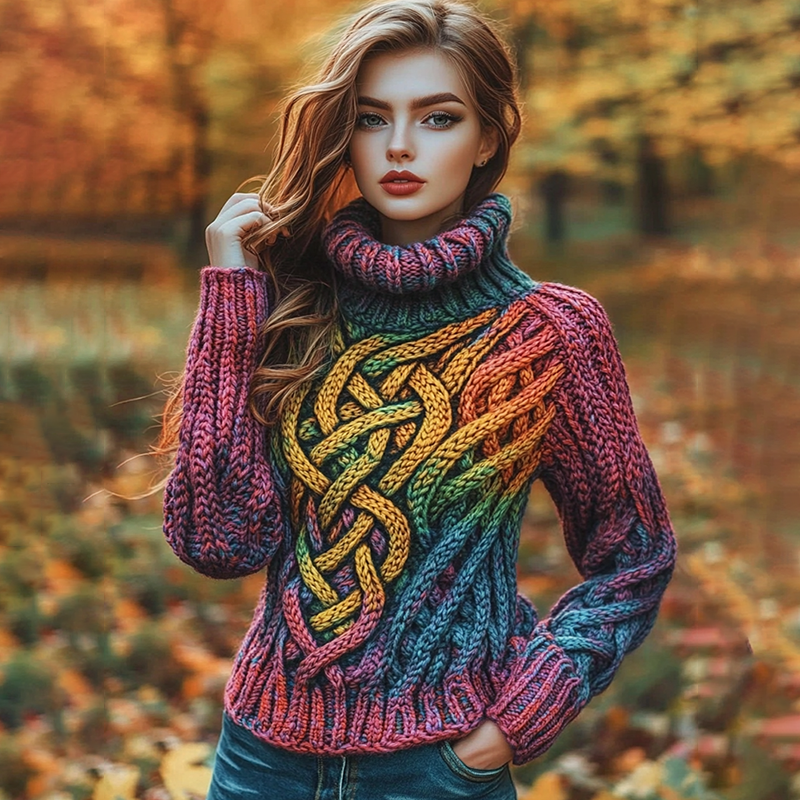 Pull au design réfléchi