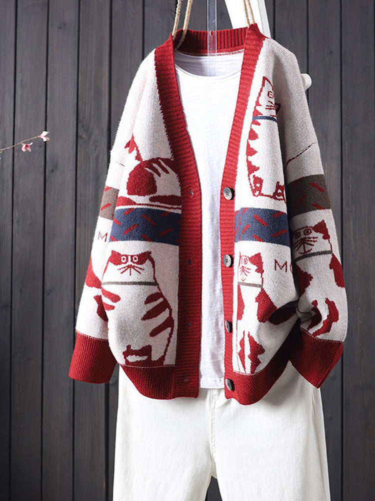 Cardigan au style vintage intemporel