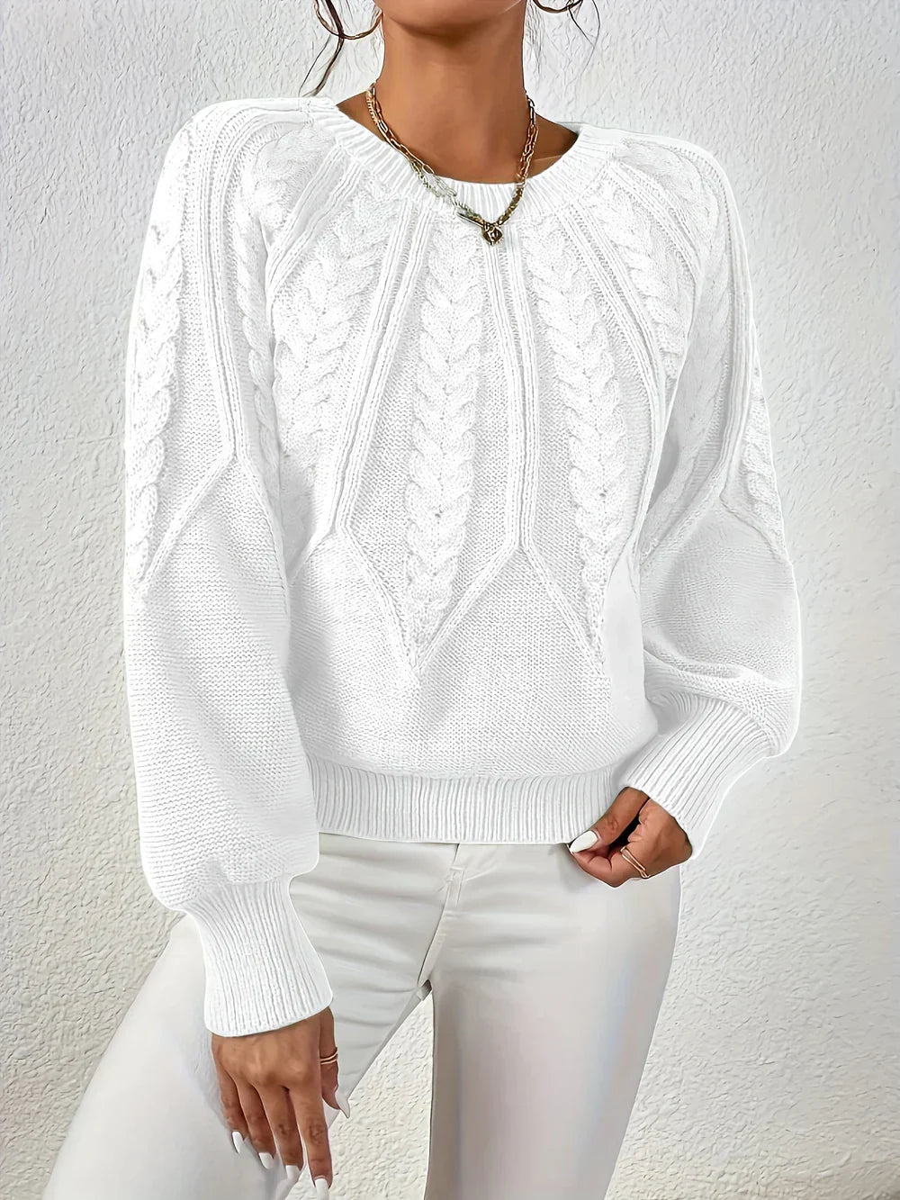 Pull au design réfléchi